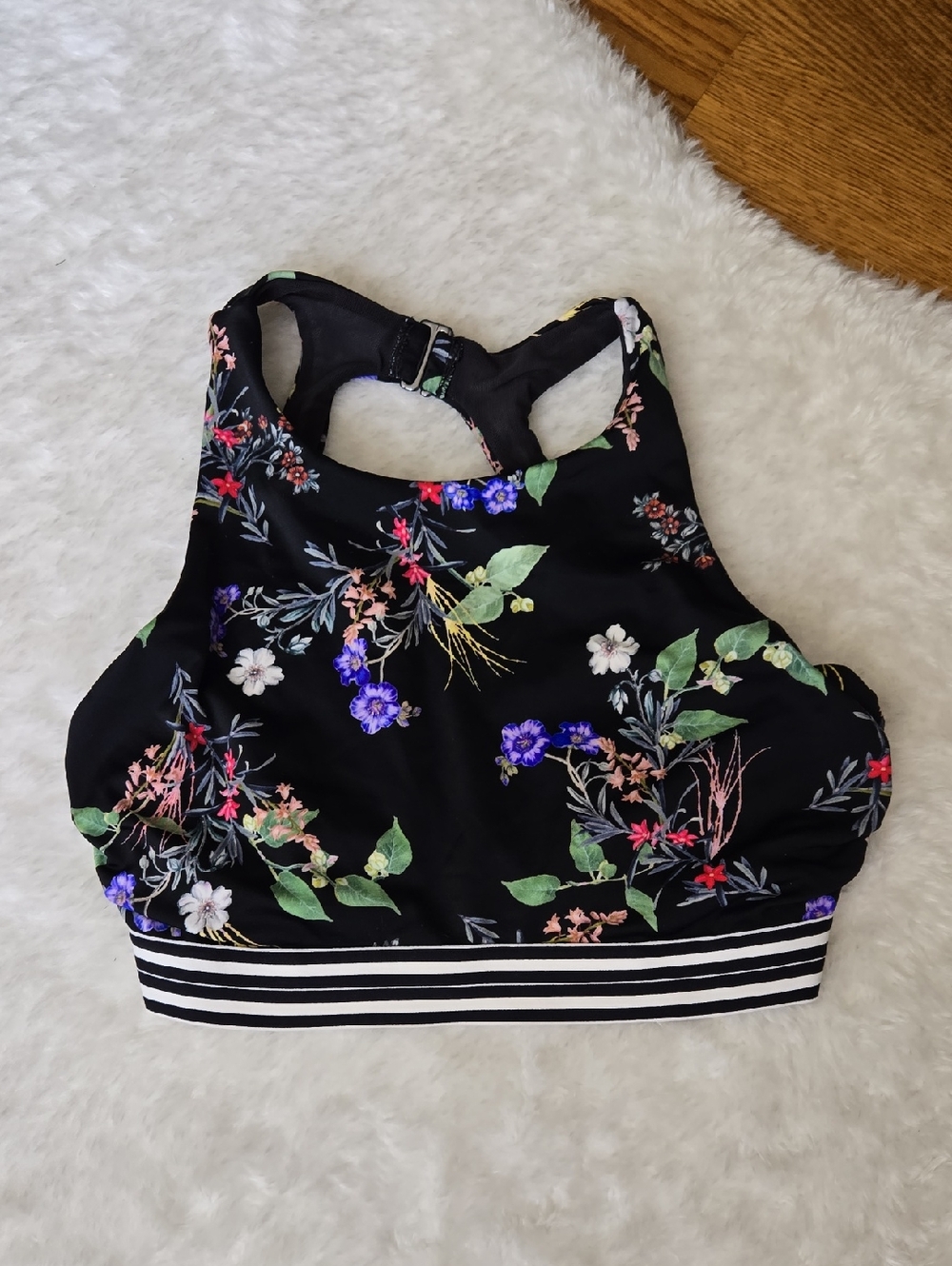 Athleta Floral Bikini Top, Womens Size 32 D/DD
